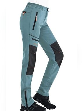 Womens Teal Outdoor Softshell Pants